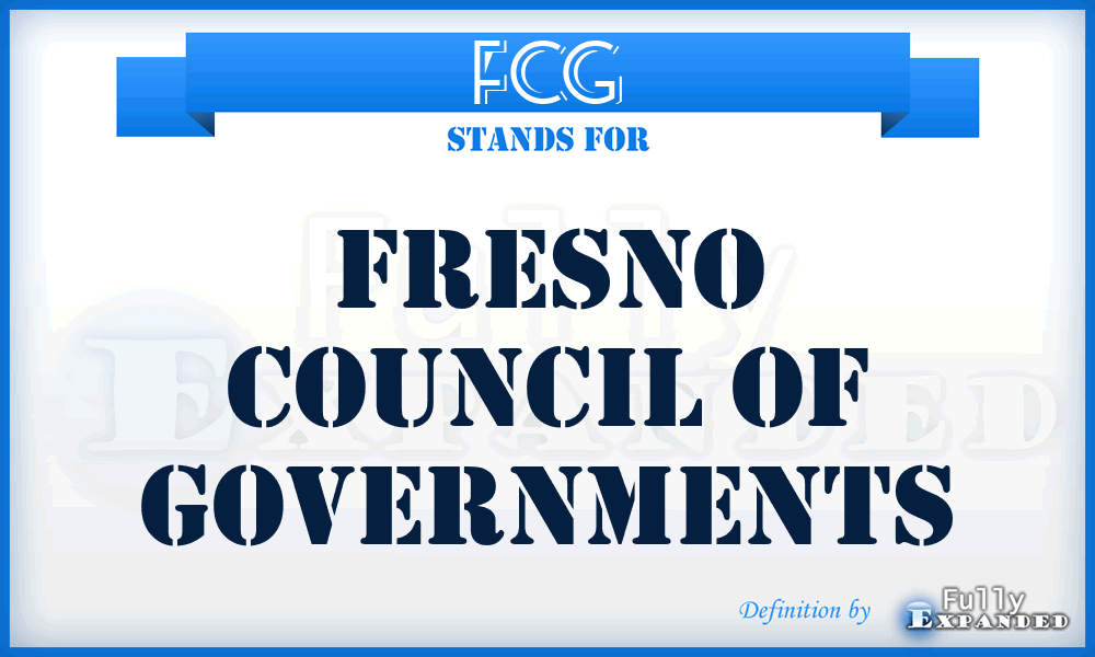 FCG - Fresno Council of Governments