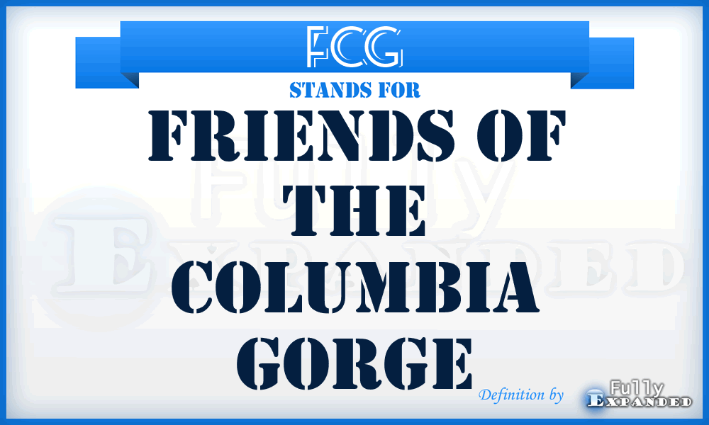 FCG - Friends of the Columbia Gorge