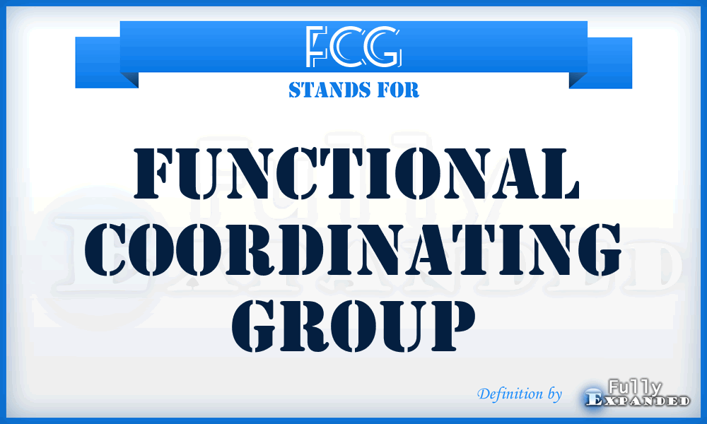 FCG - functional coordinating group