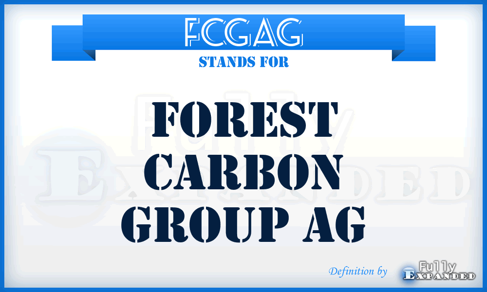 FCGAG - Forest Carbon Group AG
