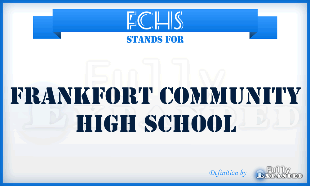 FCHS - Frankfort Community High School