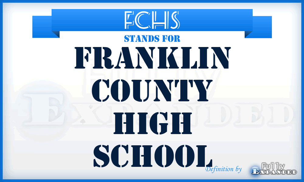 FCHS - Franklin County High School
