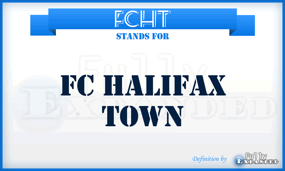 FCHT - FC Halifax Town