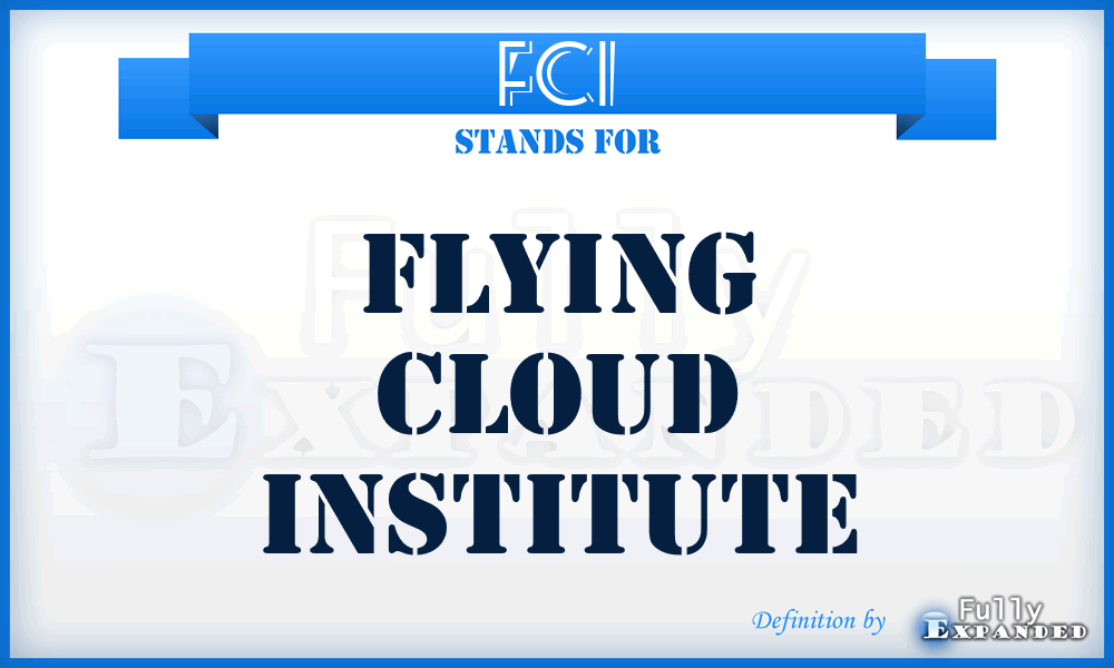 FCI - Flying Cloud Institute