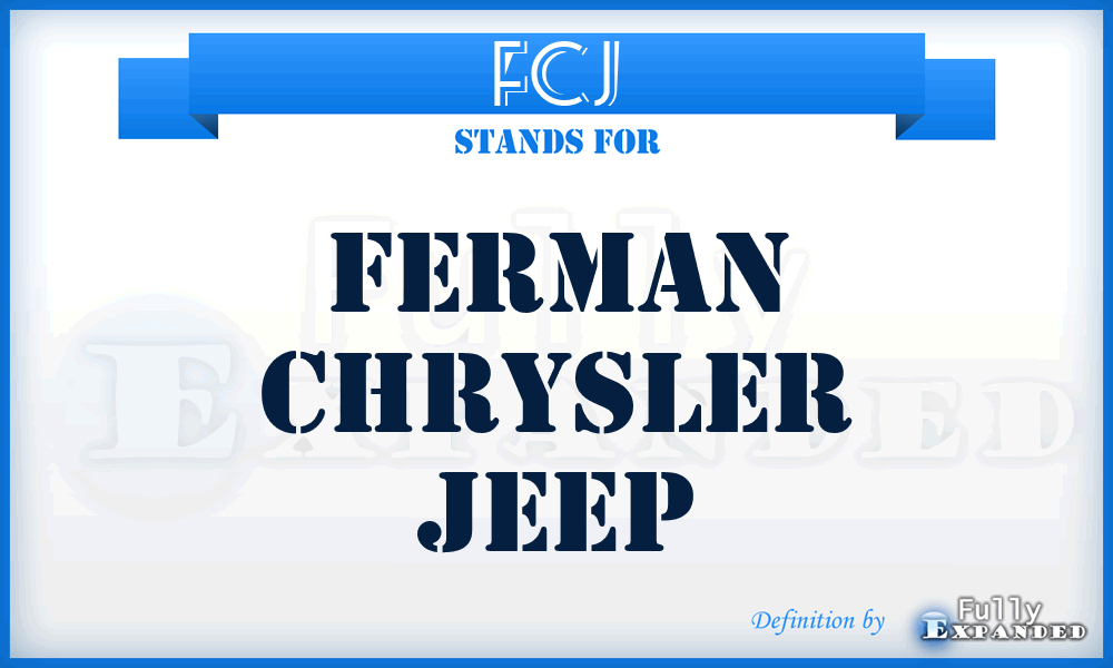 FCJ - Ferman Chrysler Jeep