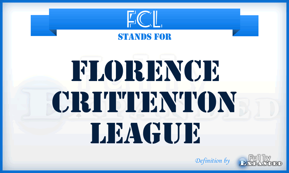 FCL - Florence Crittenton League