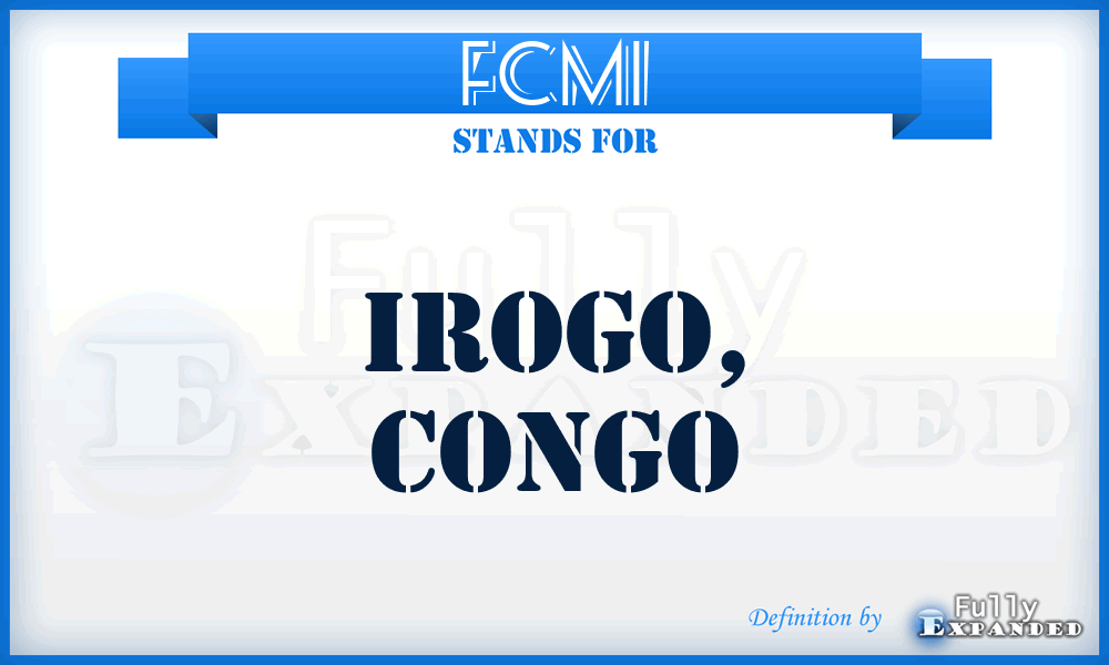 FCMI - Irogo, Congo