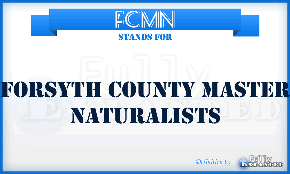 FCMN - Forsyth County Master Naturalists