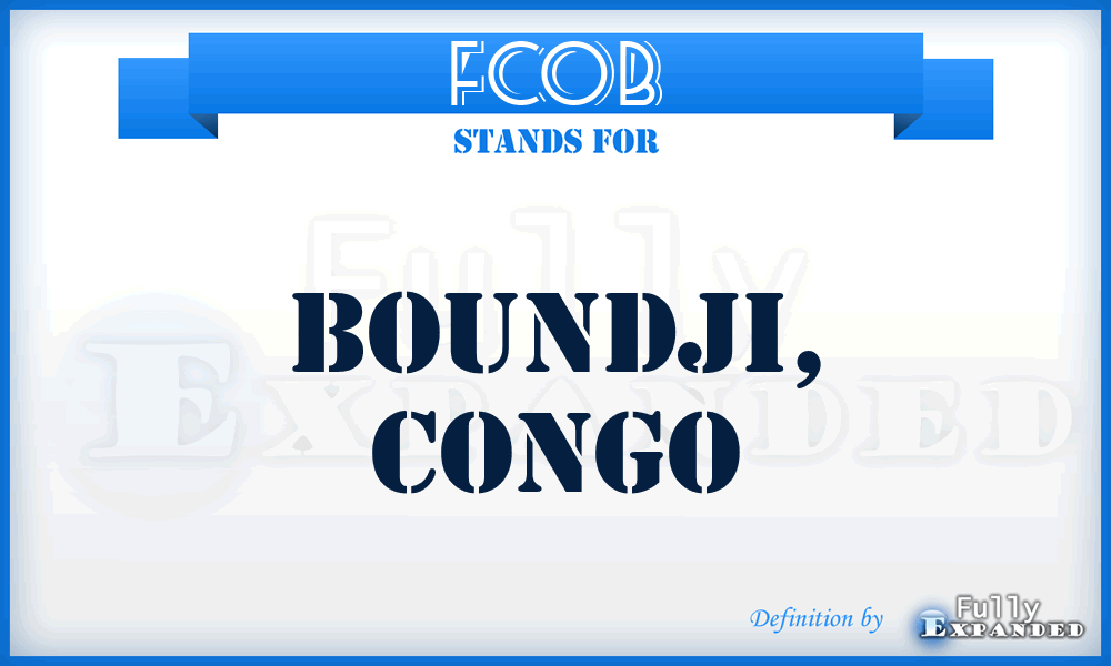 FCOB - Boundji, Congo