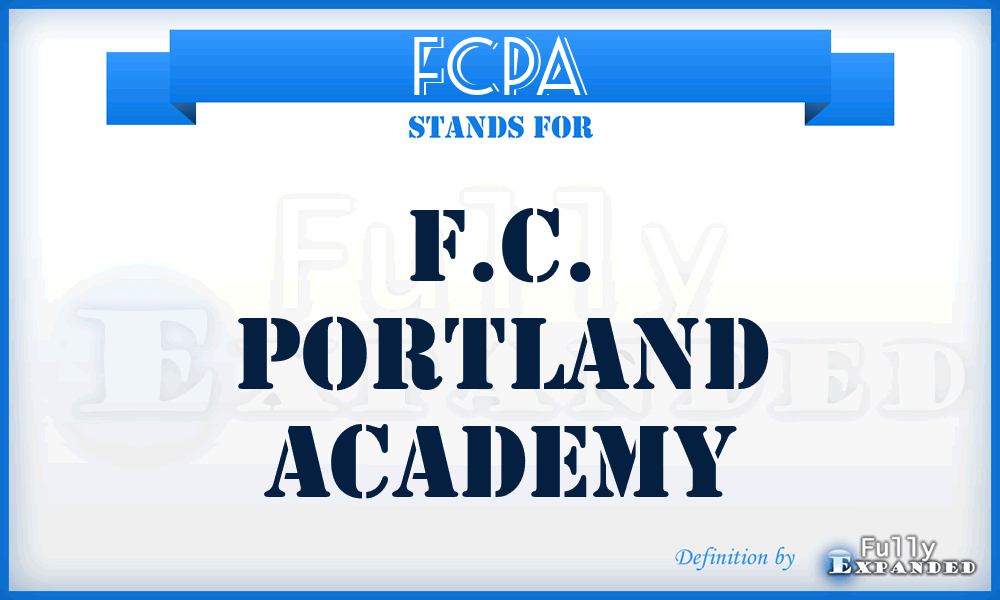 FCPA - F.C. Portland Academy