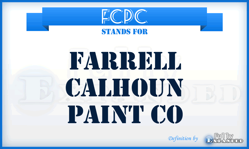 FCPC - Farrell Calhoun Paint Co