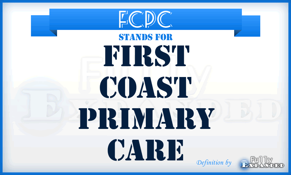 FCPC - First Coast Primary Care