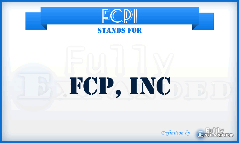 FCPI - FCP, Inc