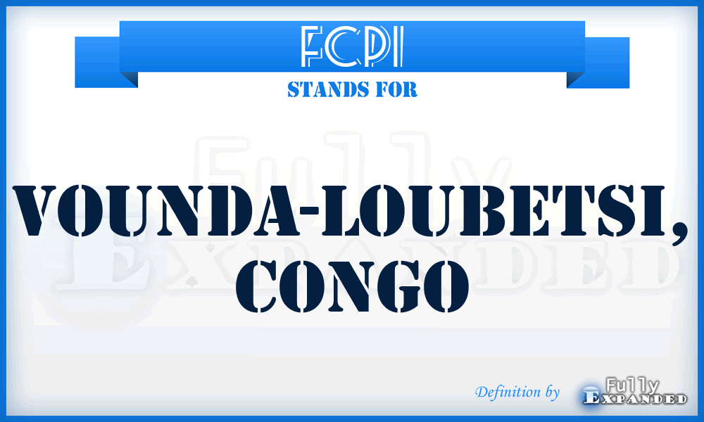 FCPI - Vounda-Loubetsi, Congo