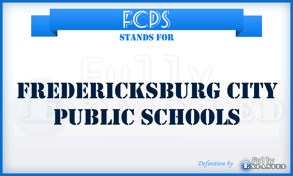 FCPS - Fredericksburg City Public Schools