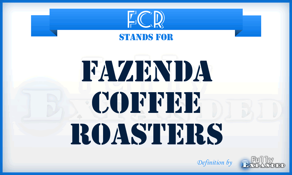 FCR - Fazenda Coffee Roasters