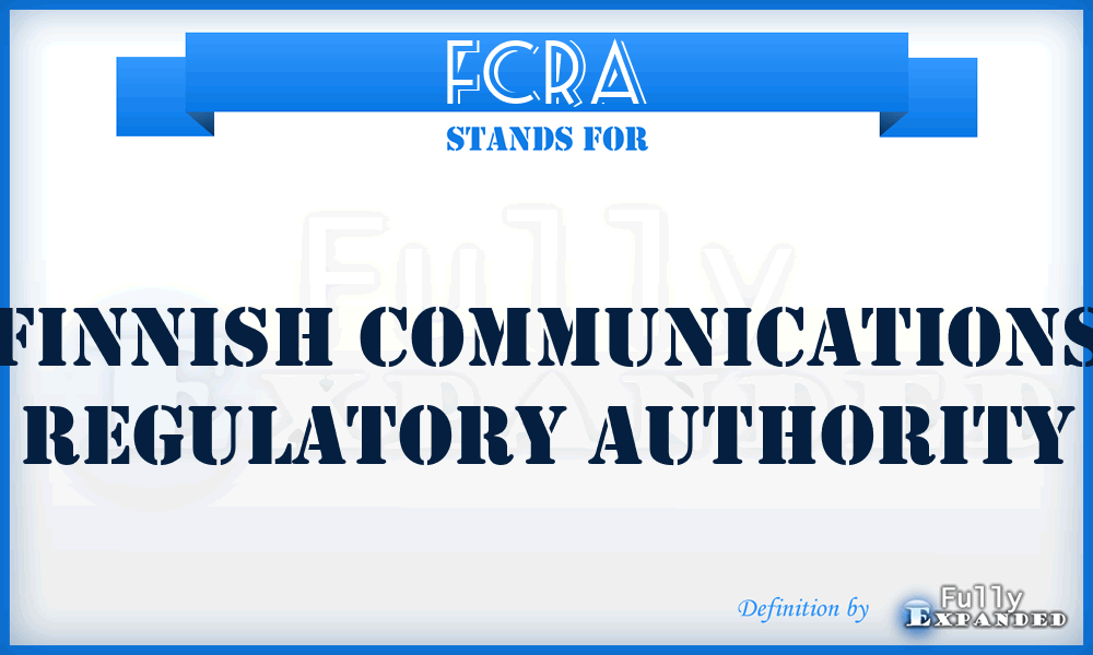 FCRA - Finnish Communications Regulatory Authority