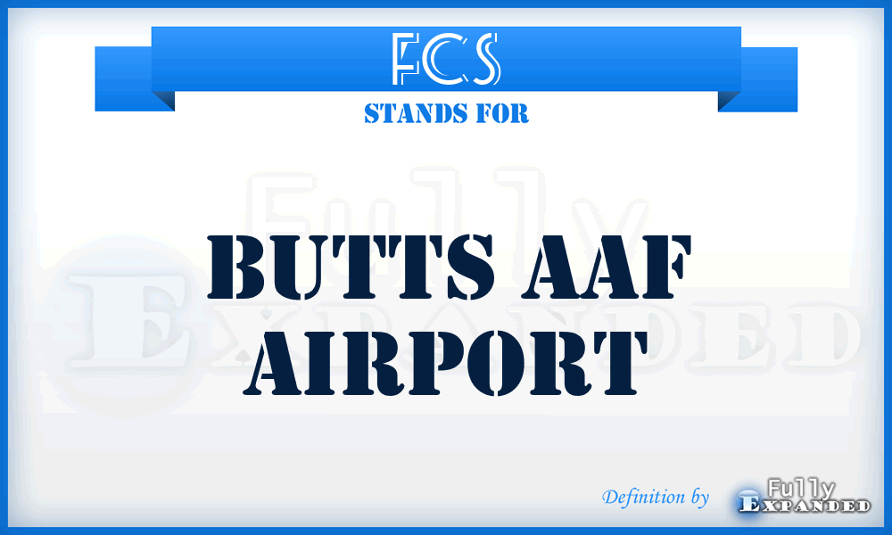 FCS - Butts Aaf airport