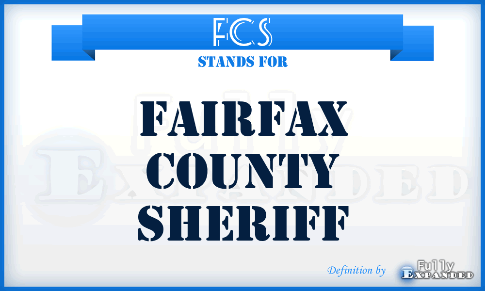 FCS - Fairfax County Sheriff