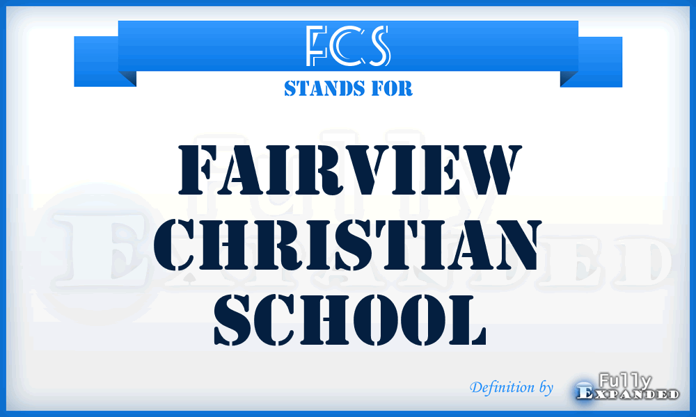 FCS - Fairview Christian School