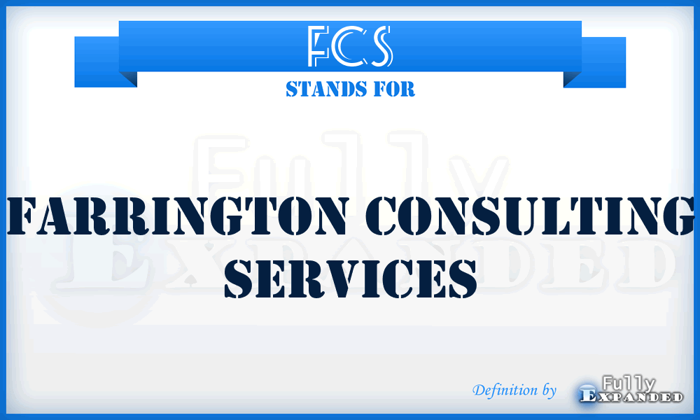 FCS - Farrington Consulting Services