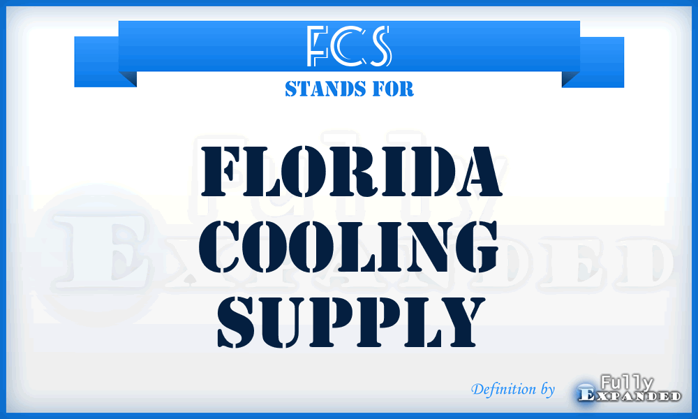 FCS - Florida Cooling Supply