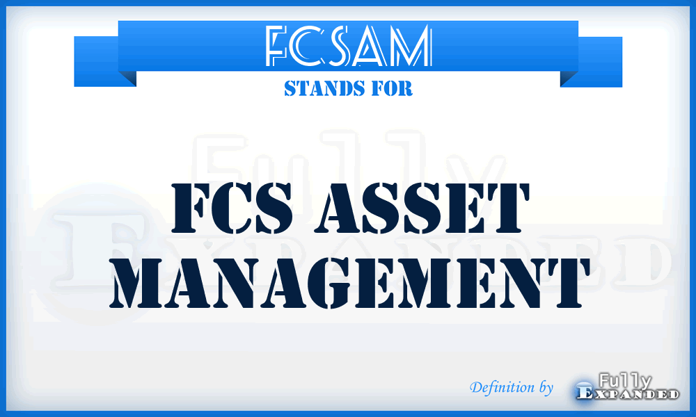 FCSAM - FCS Asset Management
