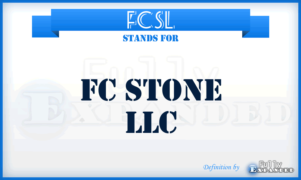 FCSL - FC Stone LLC