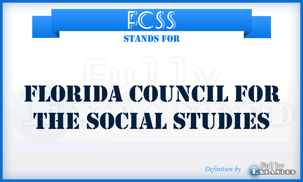 FCSS - Florida Council for the Social Studies