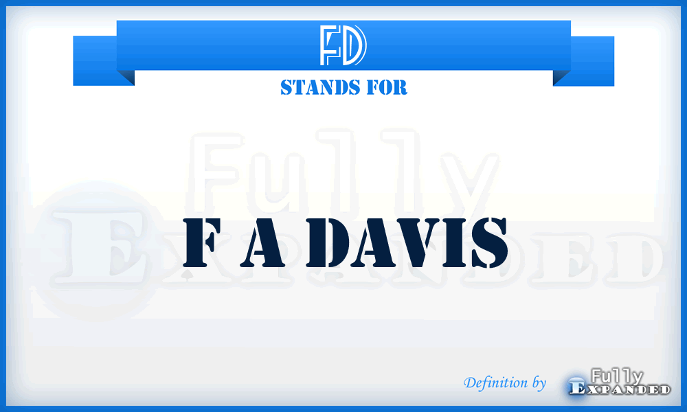 FD - F a Davis