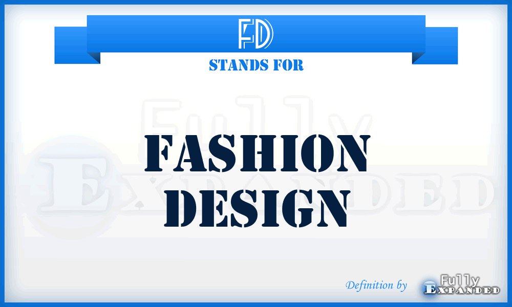 FD - Fashion Design