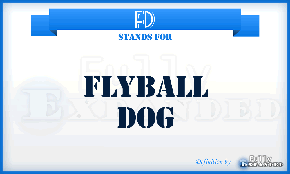 FD - Flyball Dog