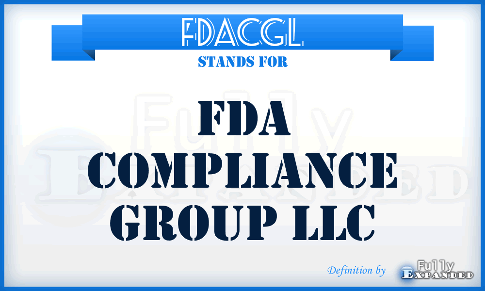 FDACGL - FDA Compliance Group LLC