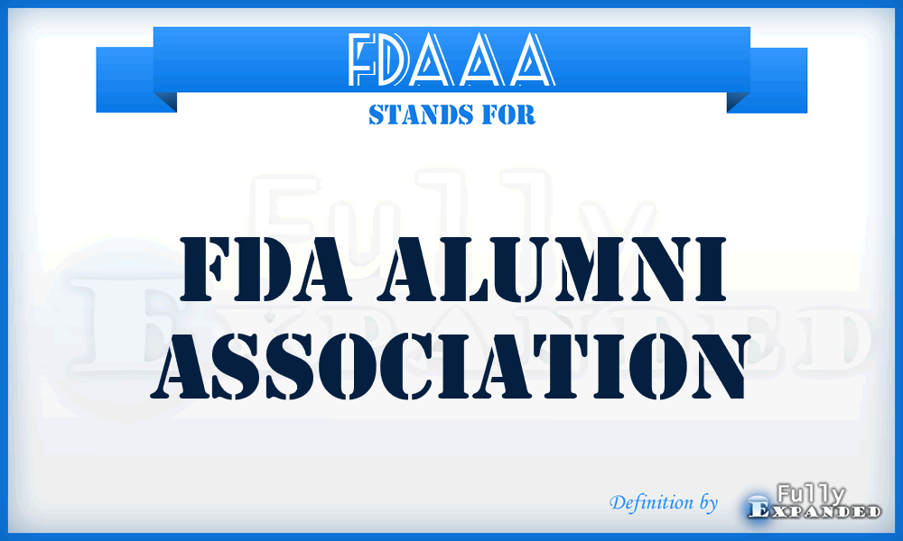 FDAAA - FDA Alumni Association
