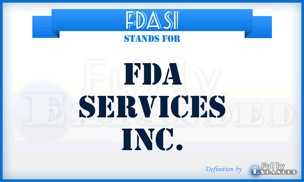 FDASI - FDA Services Inc.