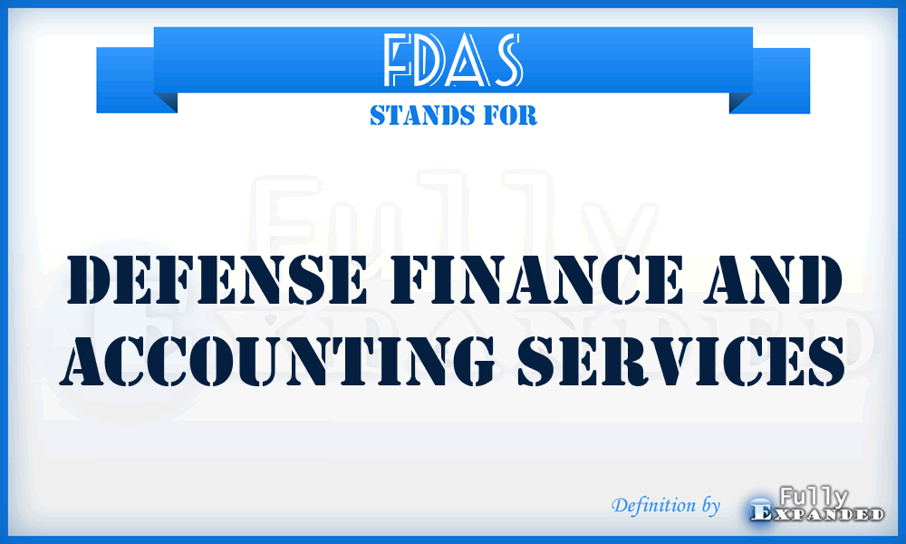 FDAS - Defense Finance and Accounting Services