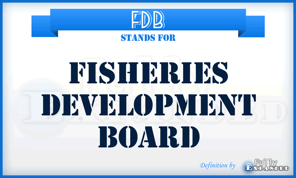 FDB - Fisheries Development Board