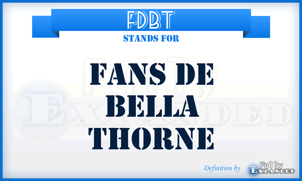 FDBT - Fans De Bella Thorne