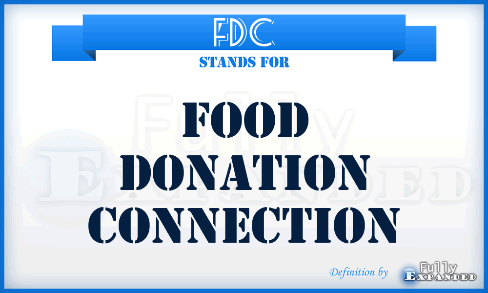FDC - Food Donation Connection