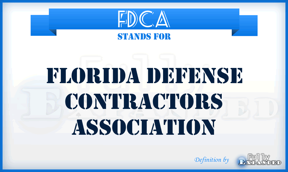 FDCA - Florida Defense Contractors Association