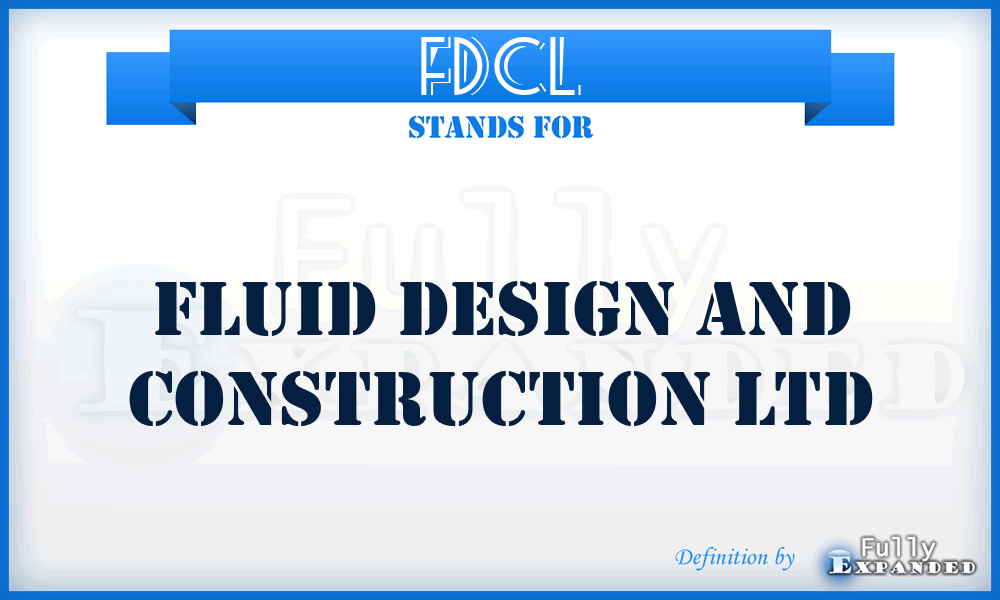 FDCL - Fluid Design and Construction Ltd