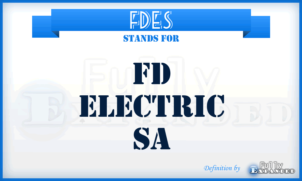 FDES - FD Electric Sa
