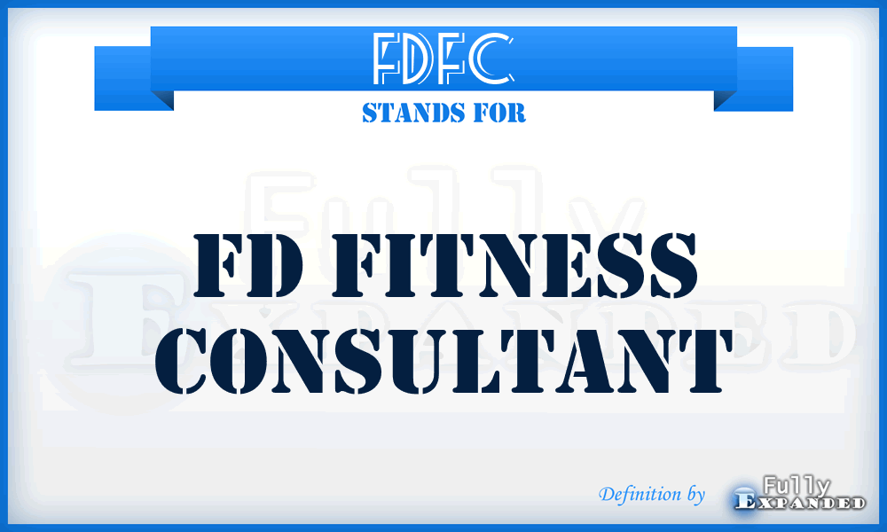 FDFC - FD Fitness Consultant