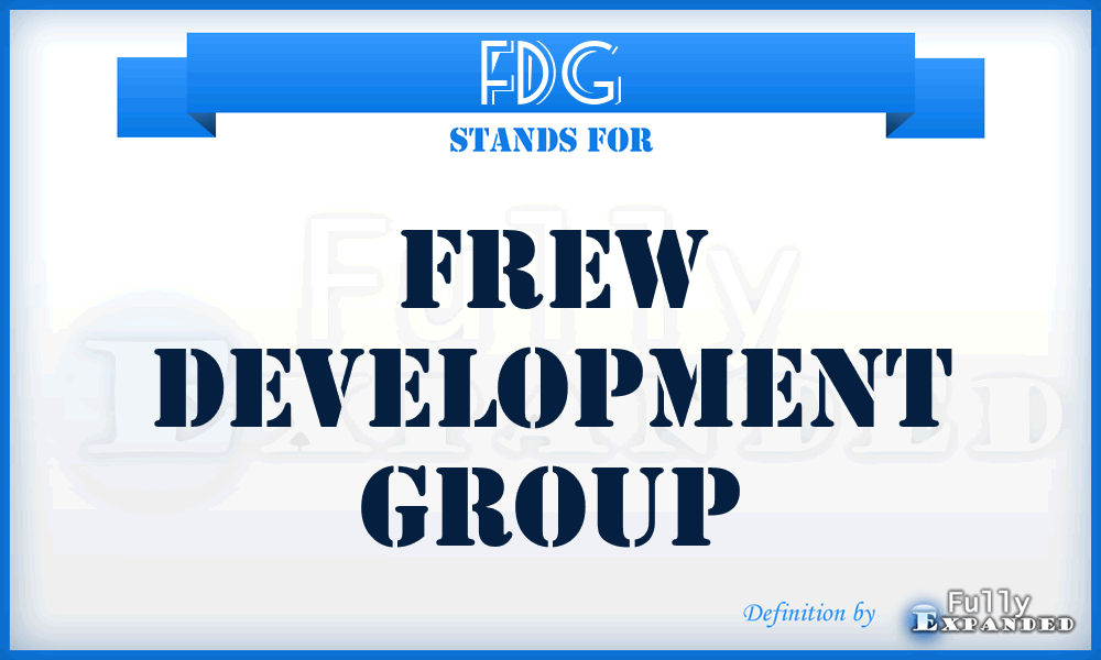 FDG - Frew Development Group