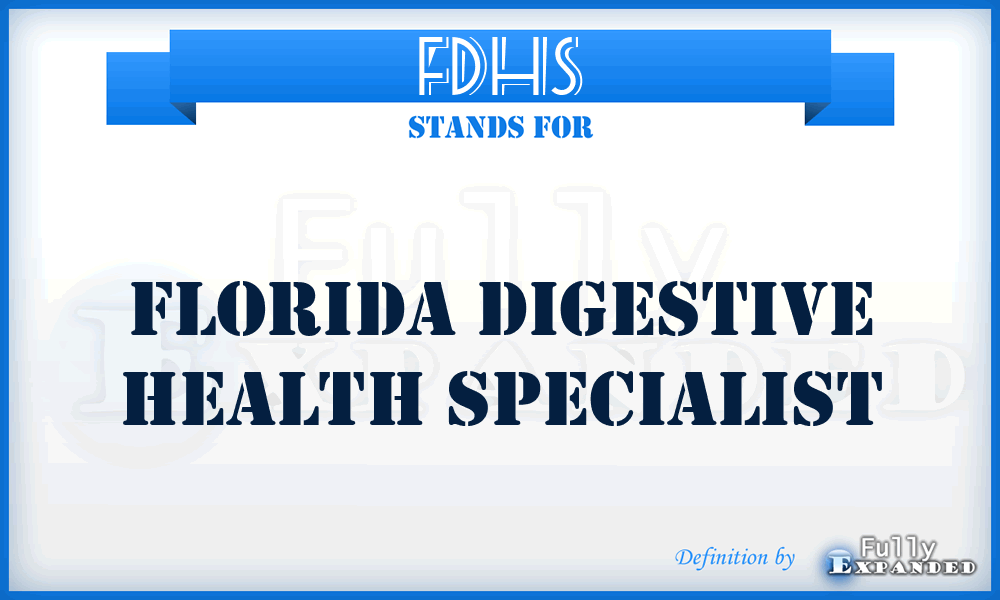 FDHS - Florida Digestive Health Specialist