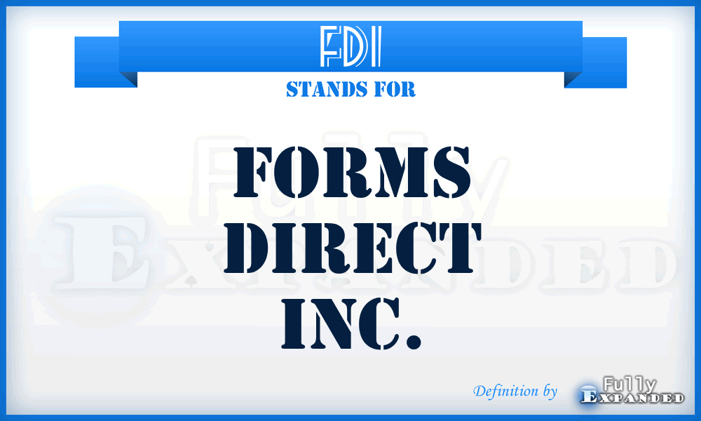 FDI - Forms Direct Inc.