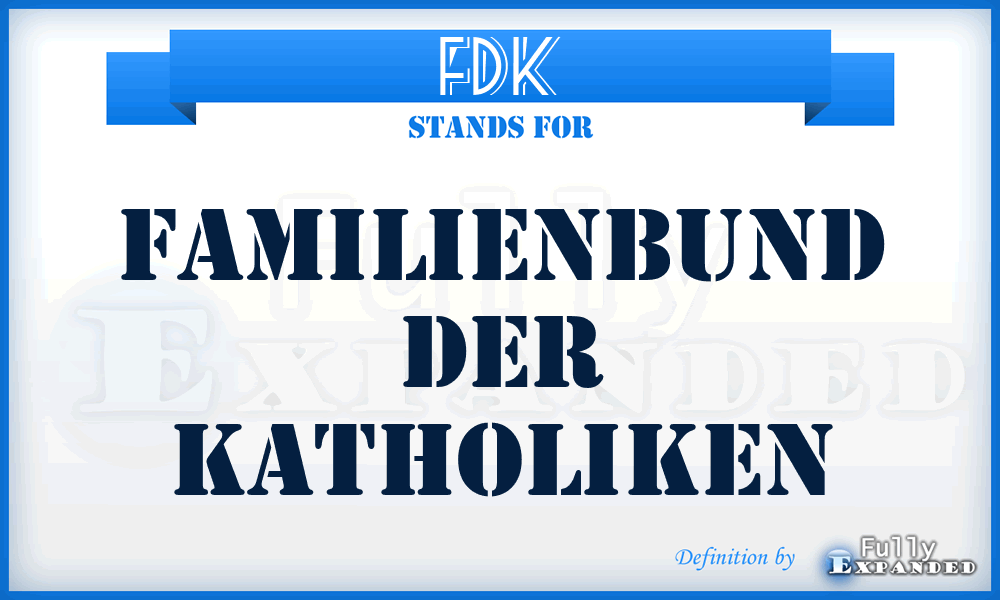 FDK - Familienbund der Katholiken