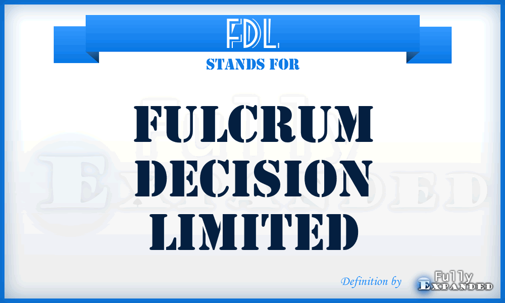 FDL - Fulcrum Decision Limited