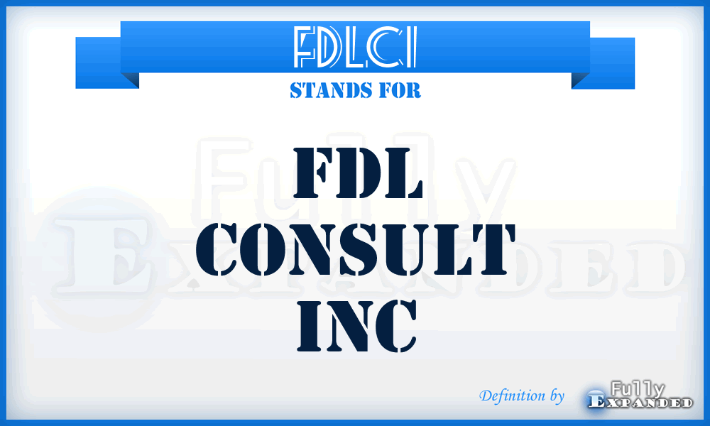 FDLCI - FDL Consult Inc