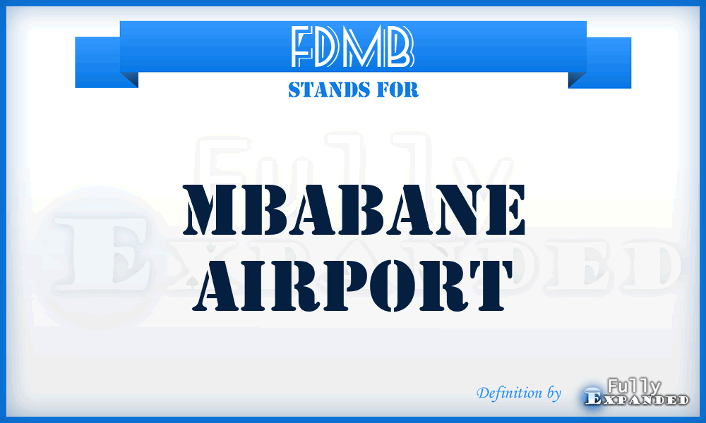 FDMB - Mbabane airport